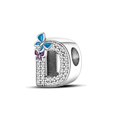 FLUFLO Charm Anhänger Damen Buchstabe A-Z für Armband 925 Sterling Silber Charms Beads passend für Pandora Armband und Halskette, Kompatibel mit Europäischen Armbänder für Frauen Mädchen XAD FLUFLO Charm Anhänger Damen Buchstabe A-Z für Armband 925 Sterling Silber Charms Beads passend für Pandora Armband und Halskette, Kompatibel mit Europäischen Armbänder für Frauen Mädchen XAD von FLUFLO