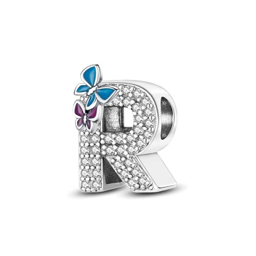 FLUFLO Charm Anhänger Damen Buchstabe A-Z für Armband 925 Sterling Silber Charms Beads passend für Pandora Armband und Halskette, Kompatibel mit Europäischen Armbänder für Frauen Mädchen XAD FLUFLO Charm Anhänger Damen Buchstabe A-Z für Armband 925 Sterling Silber Charms Beads passend für Pandora Armband und Halskette, Kompatibel mit Europäischen Armbänder für Frauen Mädchen XAD von FLUFLO