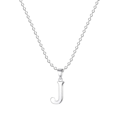 FLUFLO Damen Initialienkette mit Buchstabe J, 925 Sterlingsilber Anhängerhalskette, kompatibel mit Pandora Halsketten-Charms und Perlen, ideal für Frauen und Mädchen FLUFLO Damen Initialienkette mit Buchstabe J, 925 Sterlingsilber Anhängerhalskette, kompatibel mit Pandora Halsketten-Charms und Perlen, ideal für Frauen und Mädchen von FLUFLO