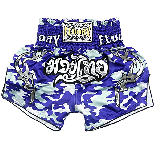 FLUORY Muay Thai Kampf-Shorts, MMA Shorts, Kleidung, Training, Käfig, Grappling, Kampfsport, Kickboxen, Shorts, Kleidung, Mtsf09lian, Größe XL von FLUORY