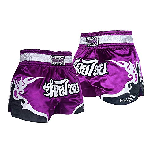 FLUORY Muay Thai Fight Shorts, MMA Shorts, Kleidung, Training, Käfigbekämpfung, Grappling, Kampfsport, Kickboxen, Shorts, Mtsf53zi, Mittel von FLUORY