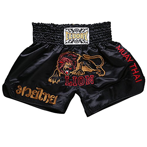 FLUORY Muay Thai Fight Shorts, MMA Shorts, Kleidung, Training, Käfigbekämpfung, Grappling, Kampfsport, Kickboxen, Shorts von FLUORY