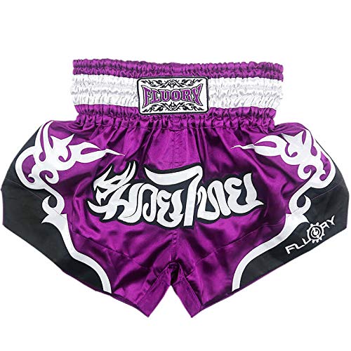 FLUORY Muay Thai Fight Shorts, MMA Shorts, Kleidung, Training, Käfigbekämpfung, Grappling, Kampfsport, Kickboxen, Shorts von FLUORY