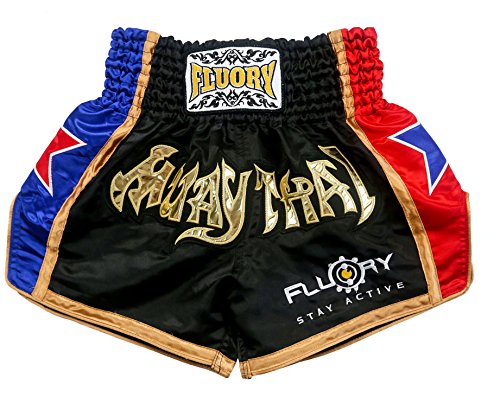 FLUORY Muay Thai Fight Shorts, MMA Shorts Bekleidung Training Käfig Kampf Grappling Martial Arts Kickboxing Shorts Kleidung von FLUORY