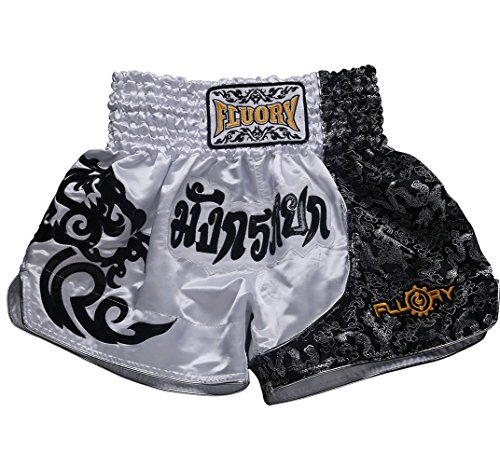 FLUORY Muay Thai Fight Shorts, MMA Shorts Bekleidung Training Käfig Kampf Grappling Martial Arts Kickboxing Shorts Kleidung von FLUORY