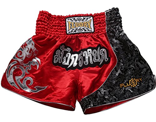 FLUORY Muay Thai Fight Shorts, MMA Shorts Bekleidung Training Käfig Kampf Grappling Martial Arts Kickboxing Shorts Kleidung von FLUORY