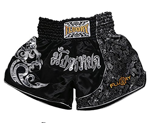 FLUORY Muay Thai Fight Shorts, MMA Shorts Bekleidung Training Käfig Kampf Grappling Martial Arts Kickboxing Shorts Kleidung von FLUORY