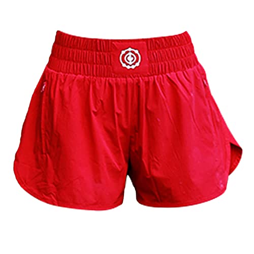 FLUORY Muay Thai Fight Shorts, neue beliebte Stile, Box-Shorts, Kleidung, Training, Käfigkampf, Grappling Shorts, Mtsf109-rot, Small von FLUORY