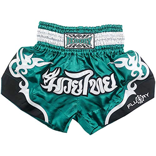 FLUORY Muay Thai-Shorts, reißfeste Box-Shorts, MMA-Kampf, Kick-Kleidung, für Herren, Damen, Kinder, Kampfkunst-Training, Grappling. von FLUORY