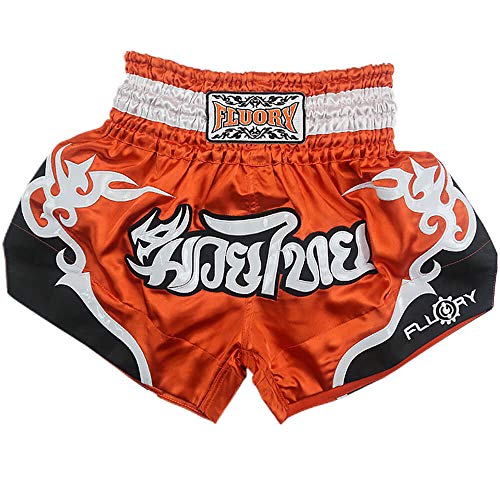 FLUORY Muay Thai Shorts, reißfeste Boxshorts MMA Kampf Kick Kleidung für Männer Frauen Kinder Kampfkunst Training Grappling von FLUORY