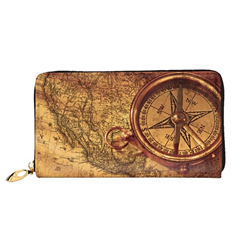 Law Of The Compass Navigation Damen Leder Geldbörse, Große Kapazität Kreditkartenhalter Handy Handgelenkschlaufe Geldbörse (7,48 x 4,13), Schwarz, Einheitsgröße, Schwarz , Einheitsgröße von FLUQX