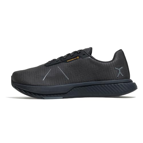 FLUX FOOTWEAR Adapt Graphene RR - Wide Toe Box Schuhe für Damen & Herren | Zero Drop | Graphene Grip | Ripstop-Obermaterial | Barfuß-Lauf- & Cross-Trainingsschuhe, Schwarz (Shadow Black), 13.5 Wide von FLUX FOOTWEAR