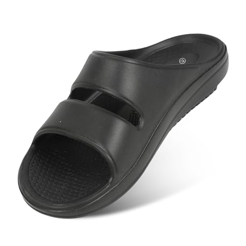 FLWLDM Herrensandalen – Fußgewölbeunterstützung und orthopädische Sommerrutschen, perfekt verarbeitet zum Gehen, am besten für Männer und Frauen, atmungsaktive und langlebige EVA-Slides und FLWLDM Herrensandalen – Fußgewölbeunterstützung und orthopädische Sommerrutschen, perfekt verarbeitet zum Gehen, am besten für Männer und Frauen, atmungsaktive und langlebige EVA-Slides und von FLWLDM