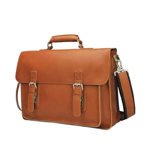 FLXSCA Herrenhandtaschen Aktentaschen Laptoptaschen Leder-Messenger-Schultertaschen Computertaschen Tragetaschen von FLXSCA