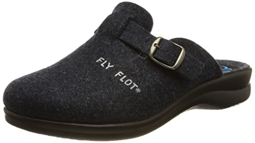 FLY FLOT Damen 861792 Hausschuh, blau, 37 EU von Fly Flot