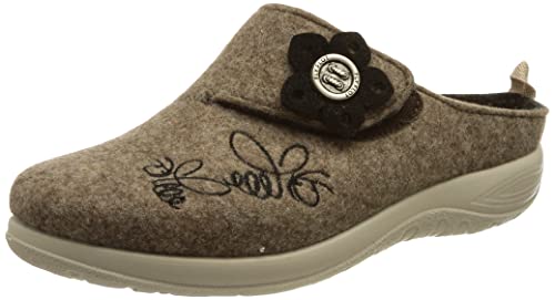 FLY FLOT Damen 864097 Hausschuh, braun, 41 EU von Fly Flot