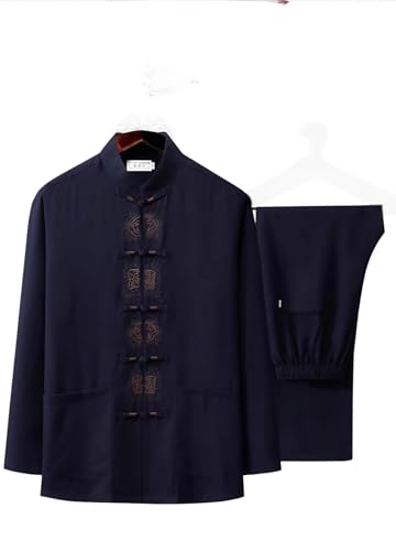 Tai Chi Kleidung Damen,Herren Mann Tai Chi Kleidung Uniform Anzug Qi Gong Kampfkunst Wing Chun Shaolin Kung Fu Hemd Trainingskleidung Bekleidung Bekleidung,Black-180 Tai Chi Kleidung Damen,Herren Mann Tai Chi Kleidung Uniform Anzug Qi Gong Kampfkunst Wing Chun Shaolin Kung Fu Hemd Trainingskleidung Bekleidung Bekleidung,Black-180 von FLY FLU