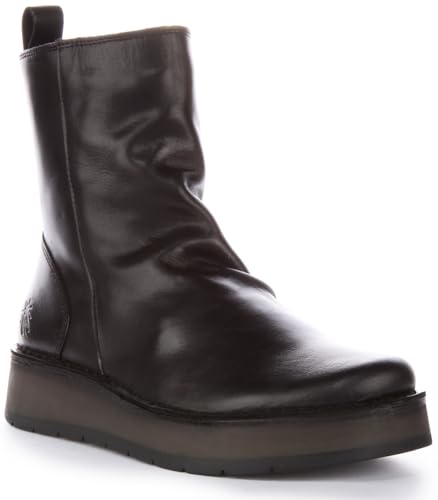 FLY London Damen Reno053fly Stiefelette, Schwarz, 37 EU von FLY London