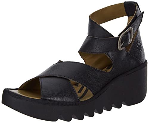 FLY London Damen Byre410fly Sandale, Schwarz, 38 EU von FLY London