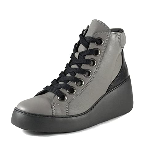 Fly London Damen Dice468fly Stiefelette, Grau-Schwarze Sohle, 35 EU von FLY London