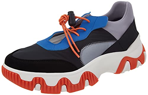 FLY London Damen Fian634fly Sneaker, Grau Blau Orange, 38 EU FLY London Damen Fian634fly Sneaker, Grau Blau Orange, 38 EU von FLY London