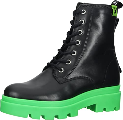 FLY London Damen Jacy881fly Springerstiefel, Schwarz Grün Sohle, 36 EU von FLY London