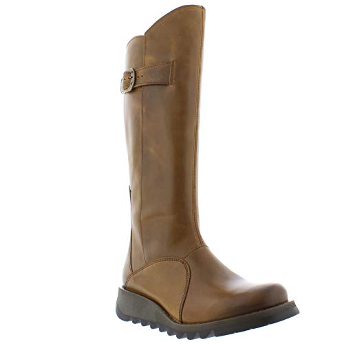 FLY London Damen Mol 2 Stiefel, Braun Camel, 39 EU von FLY London