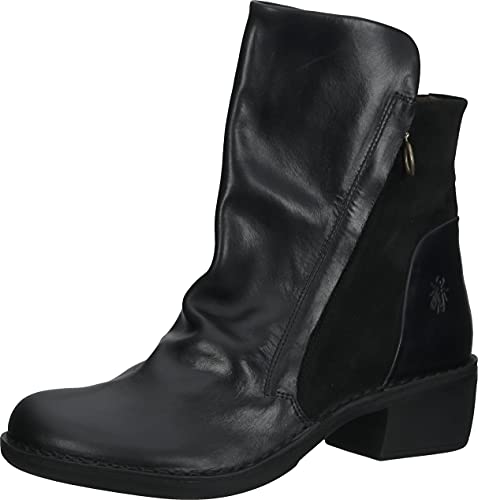 FLY London Damen Mane073fly Stiefelette, Schwarz, 40 EU von FLY London