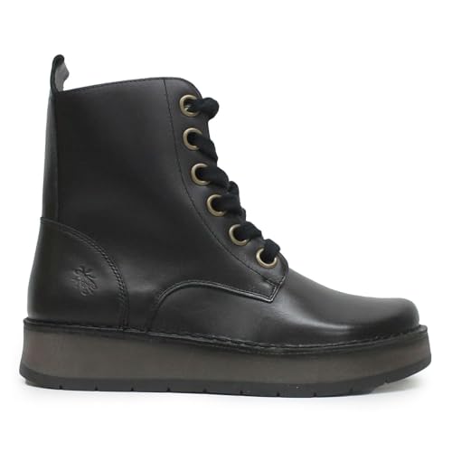 FLY London Damen REIG201FLY Rug Leather Black Stiefel 39 EU von FLY London