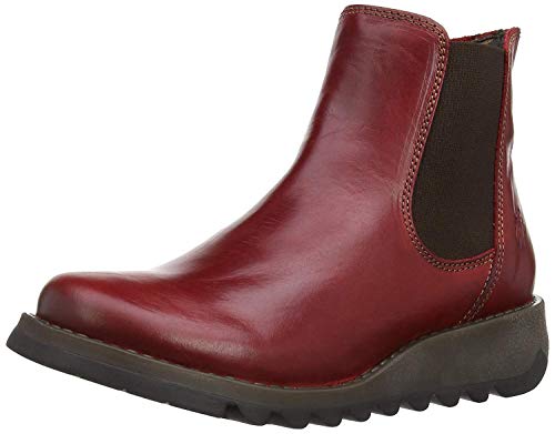 FLY London Damen Salv Chelsea Boots, Rot Red 004, 36 EU von FLY London