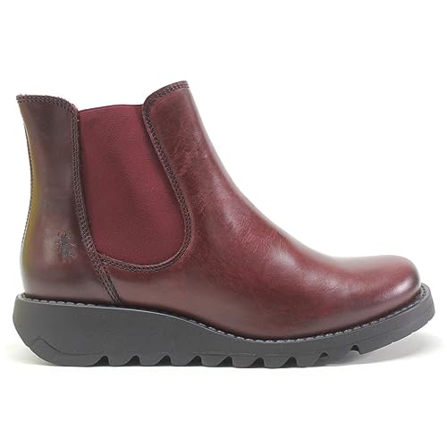 Fly London Damen Salv Chelsea-Stiefel, Lila Lila Elastisch, 38 EU von FLY London