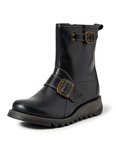 FLY London Damen Sino525fly Kurzschaft Stiefel, Schwarz Black 000, 37 EU von FLY London