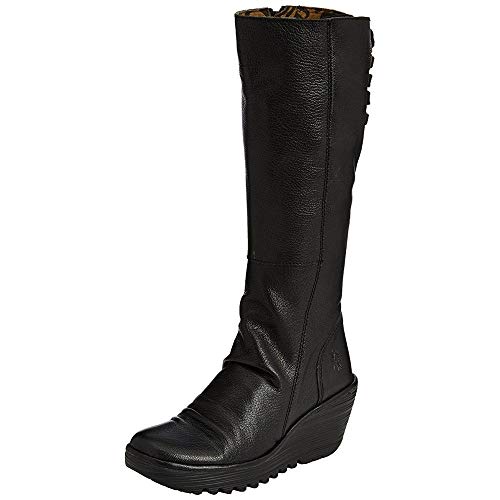 FLY London Damen Yust Kurzschaft Stiefel, Schwarz Black 029, 36 EU von FLY London