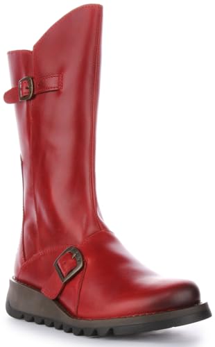 FLY London Damen Mes 2 Chukka Boots, Rot Red 001, 38 EU von FLY London