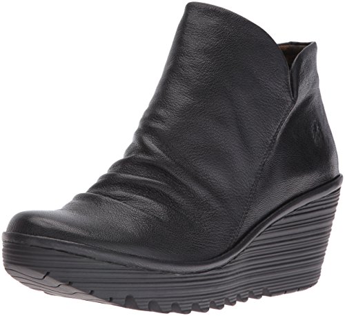 FLY London Damen Yip Kurzschaft Stiefel, Schwarz Black 017, 37 EU von FLY London