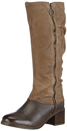 Fly London Damen ABA Kurzschaft Stiefel, Grün (Khaki/Mushroom 003) von FLY London