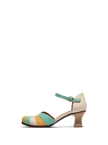 Fly London Damen BESH087FLY Pumps, Offwhite/Spearmint/Bumblebee, 38 EU Fly London Damen BESH087FLY Pumps, Offwhite/Spearmint/Bumblebee, 38 EU von FLY London