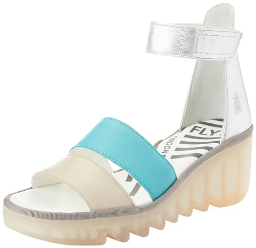 Fly London Damen Bono290fly Sandale Wolke Türkis Silber 56 EU Fly London Damen Bono290fly Sandale Wolke Türkis Silber 56 EU von FLY London