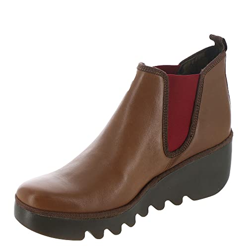 Fly London Damen Byne349fly Chelsea-Stiefel, Cuoio Red Elastic, 38 EU von FLY London