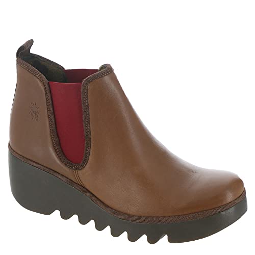 Fly London Damen Byne349fly Chelsea-Stiefel, Cuoio Rot Elastisch, 40 EU von FLY London