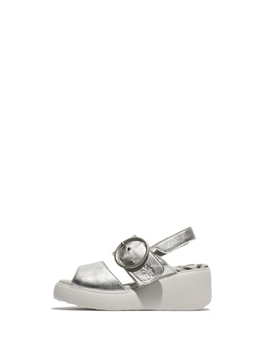 Fly London Damen DIGO939FLY Sandal, Silver, 40 EU Fly London Damen DIGO939FLY Sandal, Silver, 40 EU von FLY London