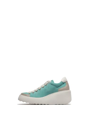 Fly London Damen DUFY671FLY Sneaker, Silver/White/Spearmint, 37 EU Fly London Damen DUFY671FLY Sneaker, Silver/White/Spearmint, 37 EU von FLY London