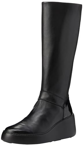 Fly London Damen Dova598fly Kniehohe Stiefel, Schwarz, 38 EU von FLY London