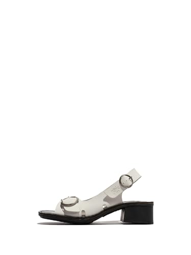 Fly London Damen EDOV237FLY Sandal, White/Black, 39 EU Fly London Damen EDOV237FLY Sandal, White/Black, 39 EU von FLY London