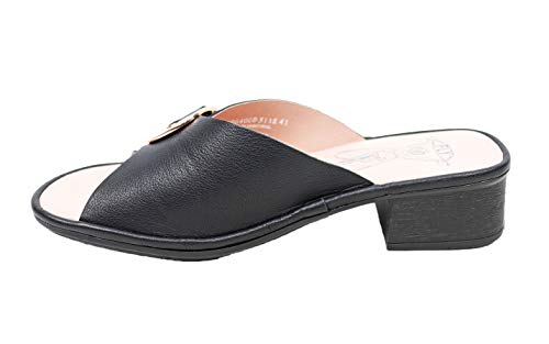 Fly London Damen Elax964fly Pantoletten, Schwarz (Black 000) von FLY London