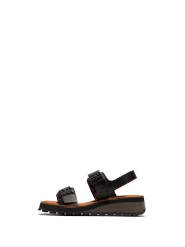 Fly London Damen HAVI556FLY Sandal, Black/ORANGE, 40 EU Fly London Damen HAVI556FLY Sandal, Black/ORANGE, 40 EU von FLY London