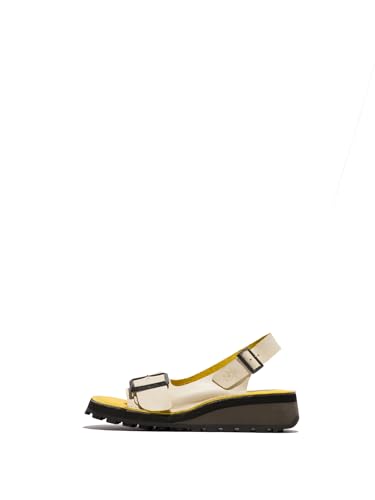 Fly London Damen HILU555FLY Sandal, Panna/Yellow, 42 EU Fly London Damen HILU555FLY Sandal, Panna/Yellow, 42 EU von FLY London