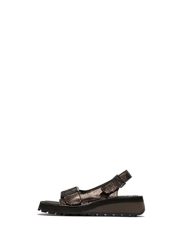 Fly London Damen HUIX560FLY Sandal, Graphite, 40 EU Fly London Damen HUIX560FLY Sandal, Graphite, 40 EU von FLY London
