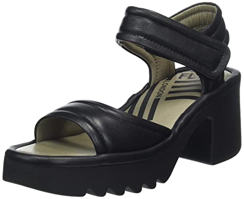 Fly London Damen Mank433fly Sandale, Schwarz, 37 EU von FLY London