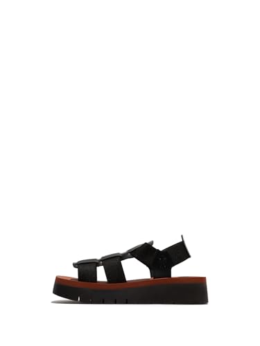 Fly London Damen SAMB245FLY Sandal, Black/Black/Brick, 35 EU Fly London Damen SAMB245FLY Sandal, Black/Black/Brick, 35 EU von FLY London